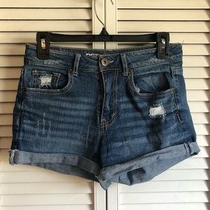 Medium Wash Jean Shorts